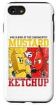 Coque pour iPhone SE (2020) / 7 / 8 Graphique de combat moutarde contre ketchup King of the Condiments