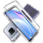 Tianyan Coque Xiaomi Mi 10T Lite 5G,360 Degres Full Body Anti-Choc Protection Case [Doux Silicone TPU Positif et Rigide PC Back ] 2 in 1 Etui Housse Coque pour Xiaomi Mi 10T Lite,Transparent