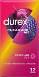 Durex Pleasure Me Ribbed and Dotted Condoms (Pack of 12)