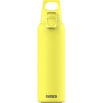 SIGG - Gourde Isotherme - Thermo Flask Hot & Cold ONE Light - Avec Filtre À Fruits - Étanche - Sans BPA - Acier Inoxydable 18/8 - 0,55L, Jaune