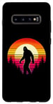 Coque pour Galaxy S10+ Bigfoot Sasquatch Amoureux des années 70 et 80 rétro pour homme et femme