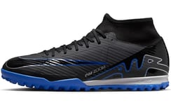 Nike Men's Zoom Superfly 9 Academy Tf Soccer Shoe, Black Blue Black Chrome Hyper Royal, 3.5 UK