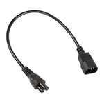 RIIEYOCA C14 to C5 Power Plug Cable,IEC 320 C14 Male to C5 Female Adapter Cable,C5 to C14 AC Converter for Computer PC Monitor Smart TV Supply Replacement 250V 10A (2ft/60cm)