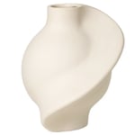 Pirout 01 Vase 25 cm, Raw White, Raw White