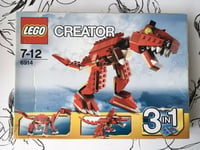 LEGO 6914 Creator 3 In 1 Set Prehistoric Hunters red Dinosaur RETIRED 2012