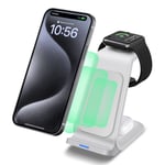 3 in1 Wireless Charger Dock Station For Apple Watch Ultra/9/8 Air Pods iPhone 15