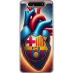 Samsung Galaxy A80 Genomskinligt Skal FCB Hjärta