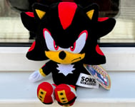 SONIC THE HEDGEHOG SHADOW 8" INCH SOFT PLUSH TOY DOLL JAKKS PACIFIC *BNWT* RARE!