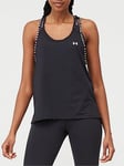 UNDER ARMOUR Knockout Tank Top - Black, Black/White, Size Xl, Women