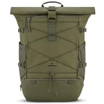 Johnny Urban Sac à Dos Voyage Femme Homme Vert - Allen Travel L - 37L Rolltop Sac à Dos Grand - Idéal pour le Voyage, La Randonnée - Résistant à l'Eau