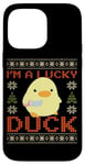 iPhone 14 Pro Max Funny Duck with Knife Meme - I'm a Lucky Duck Ugly Christmas Case