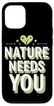 Coque pour iPhone 12/12 Pro Optimisme climatique Journée de la Terre Durabilité Green Future