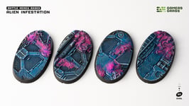 Alien Infestation Bases, Oval 60mm (x4) - Gamers Grass