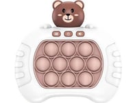 Leantoys Sensoriskt Spel Teddy Pop It Batteri Ljus Ljud Vit