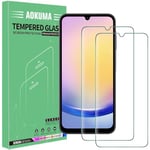 AOKUMA Tempered Glass for Samsung Galaxy A25 5G Screen Protector, [2 Pack] Premium Quality Guard Film, Case Friendly, Shatterproof, Shockproof, Scratchproof oilproof