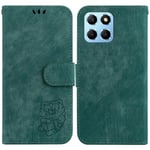 Yhteensopiva Honor 70 Lite kohokuvioidun Cute Tiger Flip Folio -lompakkokotelon korttitaskupidikkeen kannen kanssa