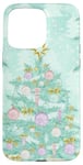 iPhone 15 Pro Max Pastel Green Mint Christmas Tree Ornaments Decoration Winter Case