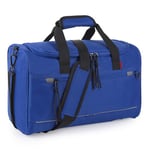 JASLEN - Sac De Voyage Grande Capacité - Sac de Voyage Femme Homme - Sac De Voyage Cabine Avion - Sac Weekend Femme Cabine - Sac Polochon Voyage - Sac de Sport Souple, Bleu