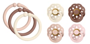 BIBS - Pacifier Boheme 4 PACK - Size 2 & Loops 12 PACK - Bundle