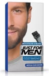 JUST FOR MEN BEARD GEL HAIR COLOUR NATURAL MEDIUM DARK BROWN M-40 - 1 PC