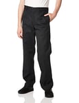 Dickies Men's Straight Work Slim Trousers, Black - 36W x 32L