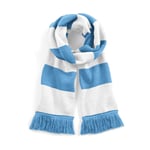 Beechfield Svar: Stadium Scarf - halsduk - Sky Blue/White - One Size