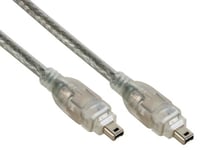 CABLE FIREWIRE - 4 BROCHES / 4 BROCHES - IEEE-1394, 1.5m