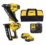 Dewalt 18V Xr Brushless 1st & 2nd Fix Nail Gun Twin Pack - DCK246P2T - 5.0ah