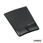 Fellowes Gel Wrist Support Mouse Pad Black