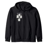 Spooky Cute Boo Ghost Easy Lazy Last Minute Halloween Costum Zip Hoodie