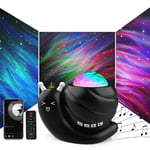 Mycket Star Projector Night Light, 4 in 1 Aurora Galaxy Projector Lights, Snail Kids Night Lights for Bedroom with Remote/Music Bluetooth Speaker/Colors Changing/Timer Fuction for Kids Adults Gifts