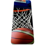 Yoga Mat - Basketball and hoop - Extra Thick Non Slip Exercise & Fitness Mat for All Types of Yoga,Pilates & Floor Workouts