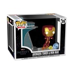 Figurine Funko Pop Town The Infinity Saga Avengers Tower and Iron Man