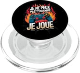 Je Ne Peux Pas T’Entendre Je Joue Humour Gamer Jeux Vidéo PopSockets PopGrip pour MagSafe