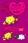 Purrr-fect Valentine's Day Humour Greeting Card