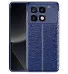 Xiaomi Poco F6 Pro Leather Texture Case [Navy]