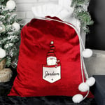 Personalised Boy Gnome Christmas Sack