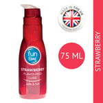 FUN TIME STRAWBERRY LUBE LUBRICANT WATER BASED GEL EDIBLE SEX AID BOTTLE 75ML