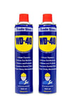 WD-40 Multi-Use Product - Twin Pack 600ml Can - The Ultimate Lubricant, Rust Protection, Penetrant, and Cleaner for Versatile Applications in Household and Workshop Essentials WD40 Spray Can