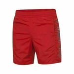 O'neill Mens Cherry Red Beach Board Style Split Swim Shorts Small