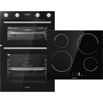 Hisense BI6095IGUK Built In Electric Double Oven and Induction Hob Pack - Black - A/A Rated