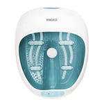 HoMedics Luxury Foot Spa Massager, Heat and Keep Warm Function, Soothing Vibration Massage Rollers, 4 Bubble Strips for Hydro Massage, 2 Pedicure Pumice Stones - Suitable up to UK Size 12/EU 47 Feet