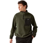 Regatta Mens Frankie Half Zip Fleece Jacket - Green - Size Medium