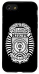 Coque pour iPhone SE (2020) / 7 / 8 Badge de police amusant True Crime Detective Division