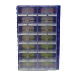 One Week Pill Reminder Box | Tablet Storage Case | Clear Print - Daily/Weekly