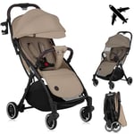 LIONELO Julie One Poussette canne legere Ultra compacte Pliable en un seul geste (0-22 kg), sac de transport, repose-pieds dossier, réglable jusqu'à, moustiquaire