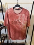 Mens Nike Dri-FIT Run Division Rise 365 Running T Shirt Top Red Pink Size Medium