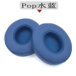 Earpads Coussinets de Rechange Coussinets d'oreille Oreillette de Remplacement Coussins en Mousse pour Casque Beats SOLO3 sans fil SOLO2 version Bluetooth Pop bleu d'eau,