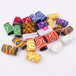 12Pcs Hair Braid Clips Filigree Tube Dreadlocks Braiding Beads Dread Locks Ring