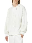 rare/self Sweat à capuche Unisexe, Oversize, avec Empiècements, en Tissu Éponge, Blanc/Lait de Coco, Taille 5